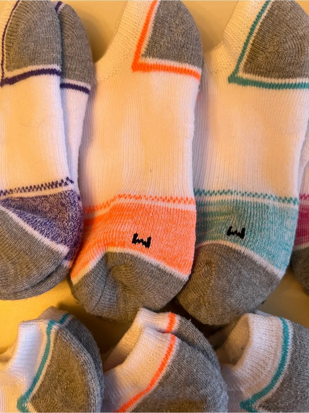 Never worn 9 Pairs Kids No-Show Athletic Socks | Child Medium